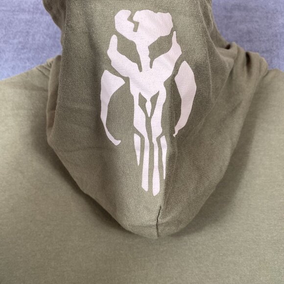 Star Wars Yoda "Give Me Some Space"Olive Green Hoodie Lightweight Unisex  Small - Picture 7 of 11